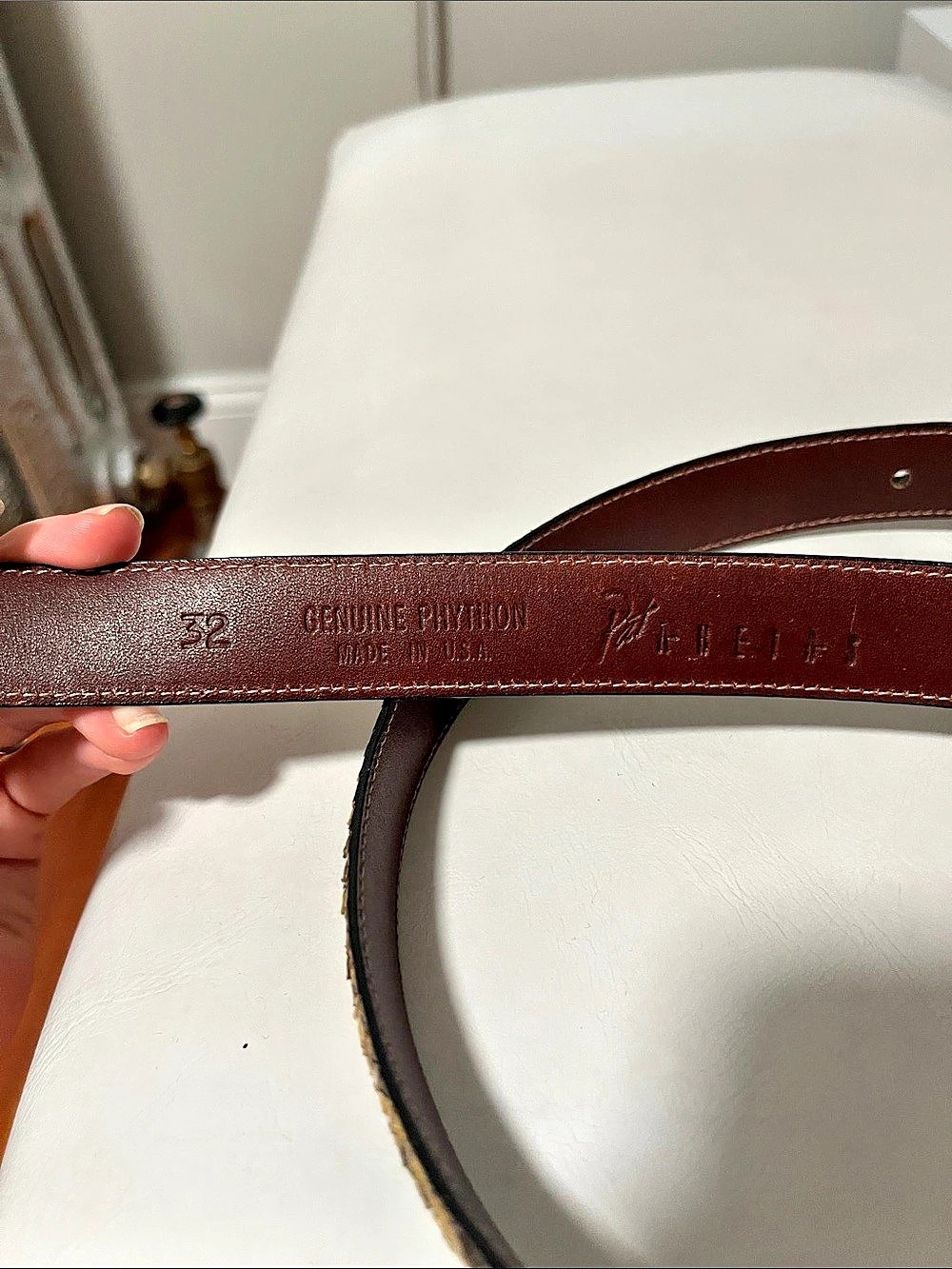 Genuine Python Belt Size 32 - Picture 2 of 4